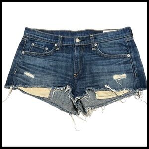 RAG & BONE Mila Distressed Cutoff Jean Shorts